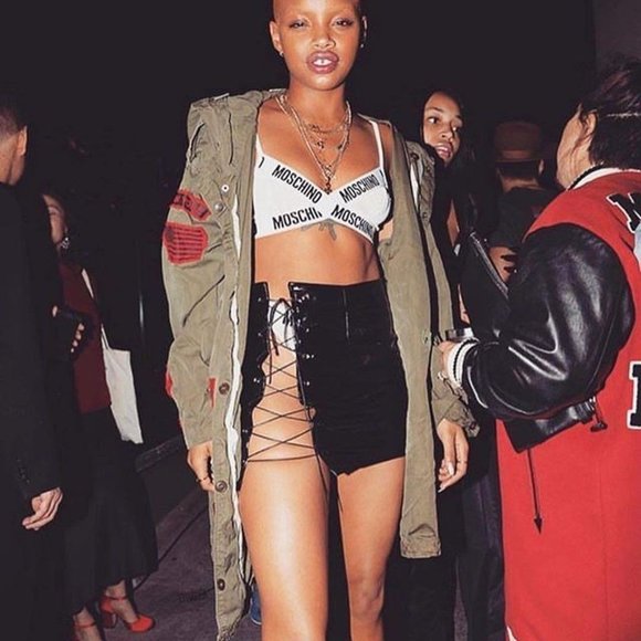 Danielle Guizio DG Devoiler Black Lace-Up Mini Skirt Women's X-Small - Picture 10 of 14